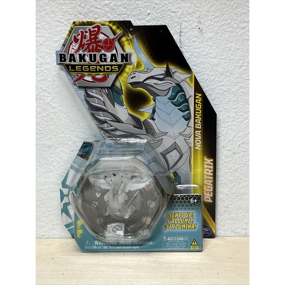 Bakugan Legends Nova Bakugan Pegatrix Light Up Clear New